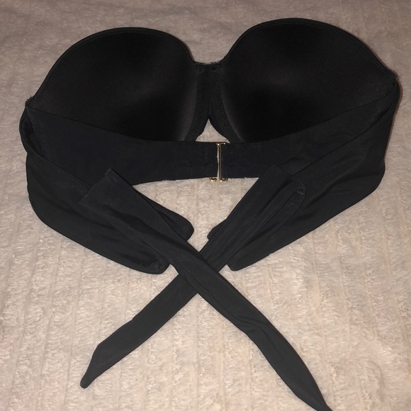 Black Victoria’s Secret Bikini Bandeau Top - NWOT - Picture 2 of 5